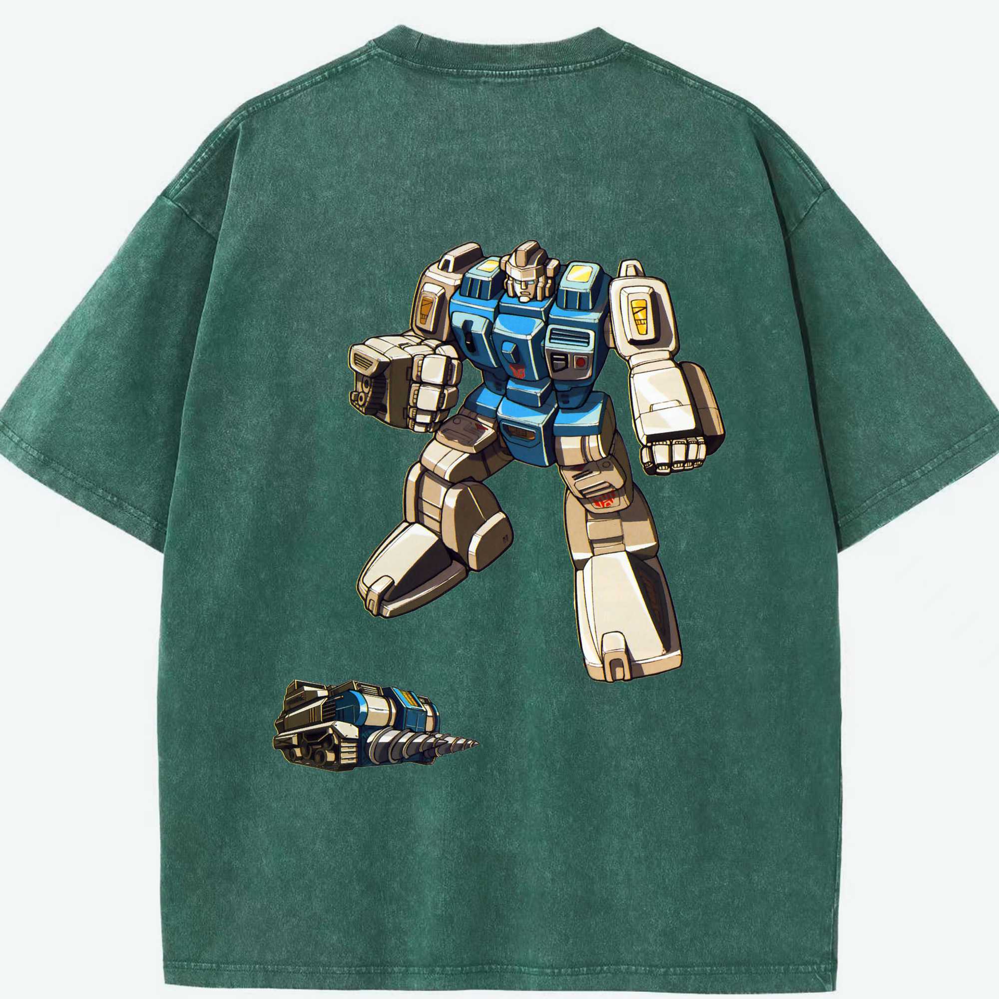 （画像用）  綿100% ヴィンテージ風 半袖Tシャツ（背面プリント）
